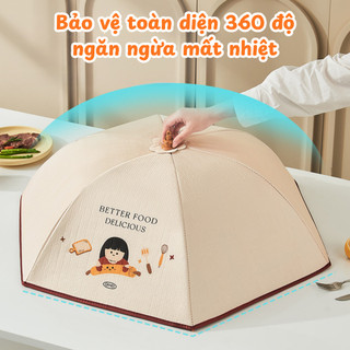 Lồng Bàn Gấp Gọn Hoạt Hình Dễ Thương MAISON, Lồng Đậy Thức Ăn Chống Côn Trùng, Dễ Gấp Mở, Tiện Dụng Cho Gia Đình