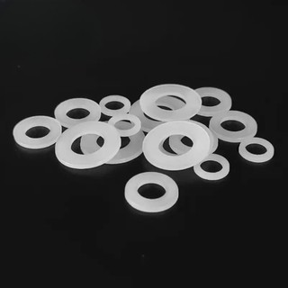 vòng đệm nhựa phẳng Long đền nhựa trắng các cỡ ，vòng đệm Cao Su PE M3-M20 [JYD-ZZ-Z]