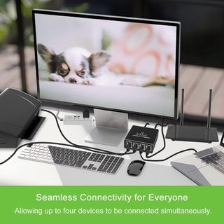 Ethernet Switch 4 Adapter Lan Mạng Gigabit RJ45 Cổng an toàn 1000Mbps Bộ 1Ra Chia mới Internet Splitter
