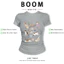 BOOM Áo Baby Tee Nữ Cotton Ôm Body-Áo Thun Ngắn Tay Y2K In Hình PhongCách Mùa Hè, Cổ Tròn Hàng Đầucách hàn quốc phong676