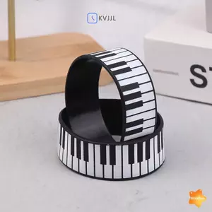 1 Chiếc Bàn Phím Đàn Piano Thời Trang Vòng Tay Silicon Hoàn Hảo Cho Những Người Yêu Âm Nhạc Và Lễ Hội, Thích Hợp Cho Mọi Mùa Mới