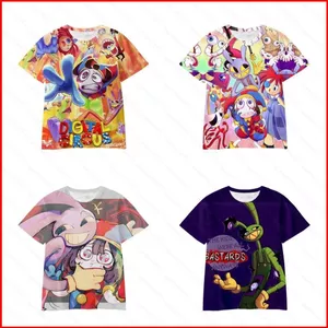 The Amazing Digital Circus Cosplay vải 3D mùa hè Áo thun ngắn tay Anime