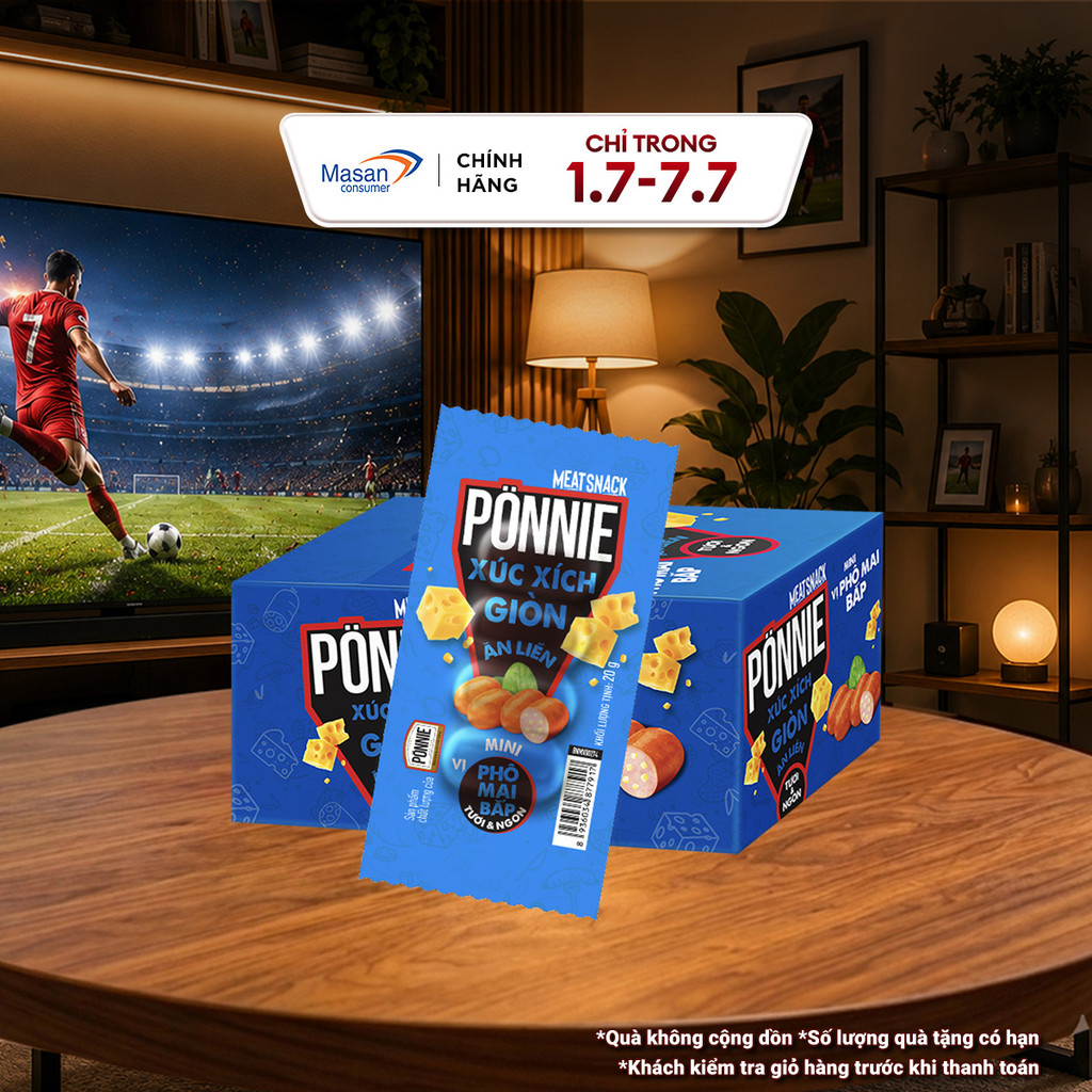 [Chọn vị] Pönnie Hotdog Giòn Ăn Liền Hộp x 20 Cây x 20G