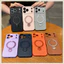 Ốp Điện Thoại Cho iPhone 17 Pro Max 16 Thu Hút Từ Tính 360 Độ Xoay Vòng Đứng Thiết Kế Kinh Doanh Da Phù Hợp Với TPU Mềm Chống Trầy Xước Vỏ Bảo Vệ Chống Sốc