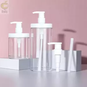 Chai đựng máy bơm rỗng ROLY, Hộp đựng chai bơm PET di động, Du lịch bền bỉ Dung tích lớn 500 / 1000ML Dầu gội Lotion Hộp đựng dầu gội