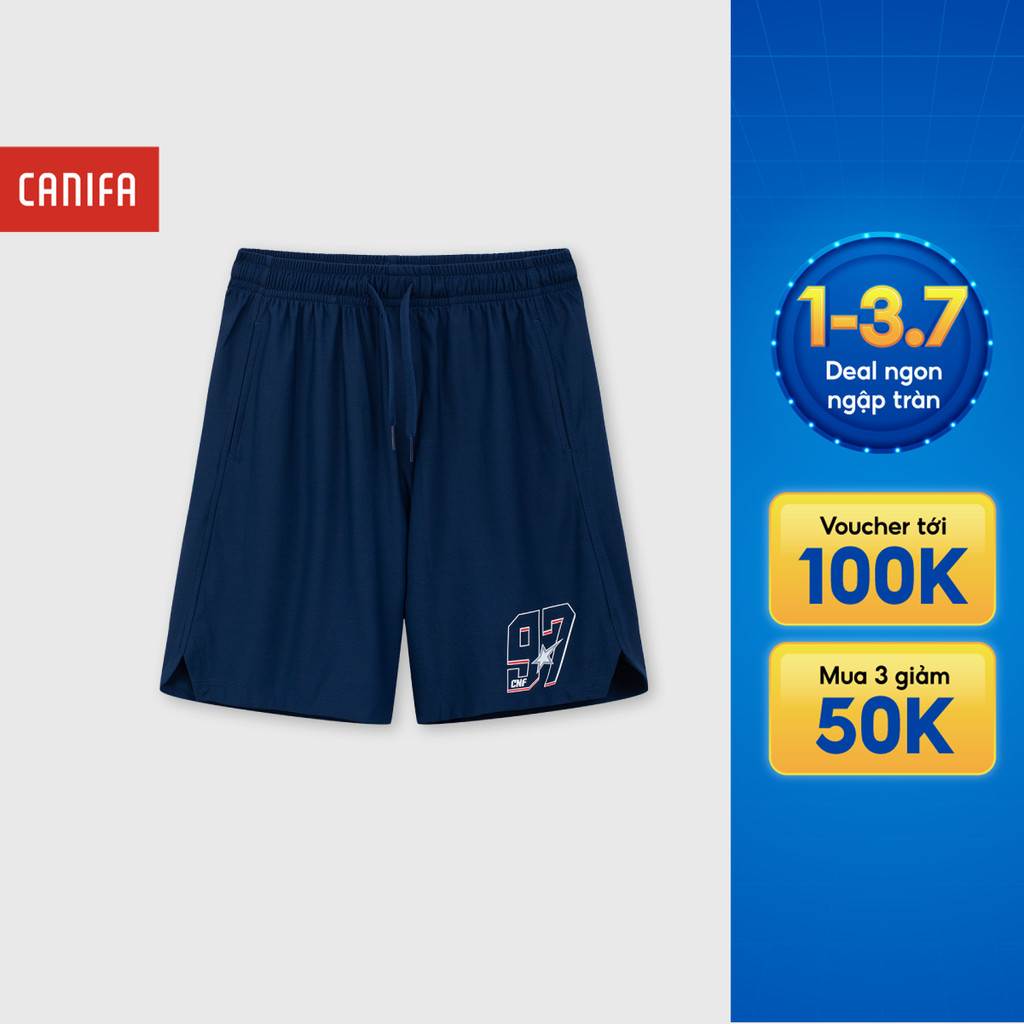 Quần short active bé trai CANIFA quần thể thao mát lạnh chống tia UV thấm hút và nhanh khô 2BS26S009