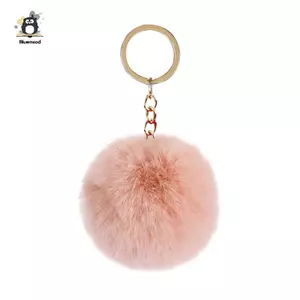 Lông Tơ Pom Móc Khóa Mềm Giả Nhiều Màu Sắc Lông Thỏ Bóng Móc Khóa Ô Tô Pompom Móc Chìa Khóa Móc Chìa Khóa Túi Nữ Mặt Dây Chuyền Mới