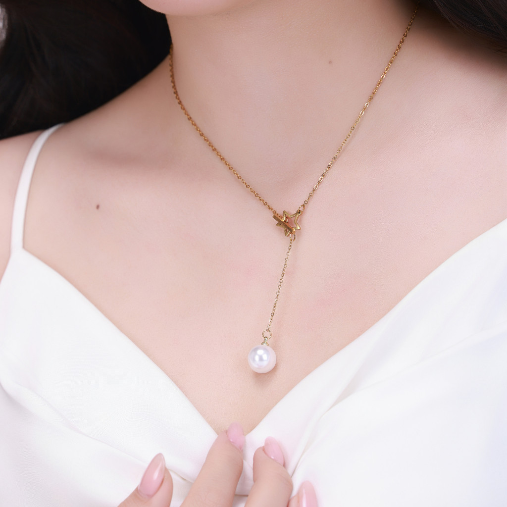Dây liền mặt nữ mạ vàng cao cấp, phong cách thanh lịch - DOJI