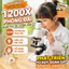 Kính Hiển Vi Cho Trẻ 1200x Phóng Đại Đèn Hỗ Trợ Đồ Chơi Giáo Dục Khoa Học Phát Triển Tư Duy Quan