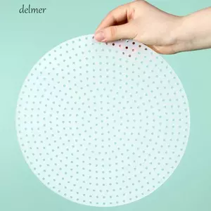 Tấm lót chống dính DELMER, Nồi cơm điện chịu nhiệt độ cao linh hoạt Thảm chống cháy, Thảm chống cháy tròn dày có thể tái sử dụng thương mại