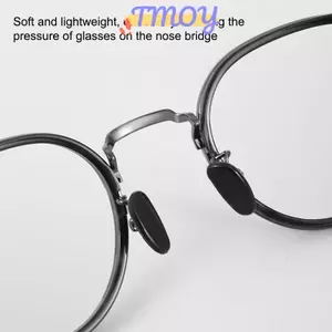 TMOY 5 Cặp Miếng Lót Mũi Silicon Chống Trơn Trượt Không Gây Dị Ứng Cho Kính Mắt Kính Mát Kính Mắt Kính Mắt Khung Titan Miếng Lót Mũi TMOY