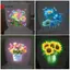 Decal vệ sinh hoa phát sáng trong bóng tối Decal vệ sinh phát sáng có thể tháo rời Tự dính trang trí nội thất cho phòng ngủ Phòng khách VN