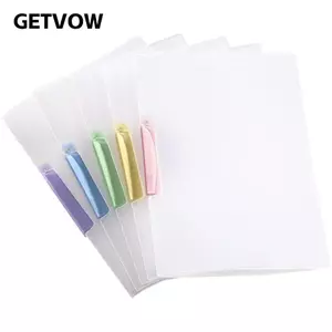 GETVOW 5 Cái / bộ Thư Mục Tập Tin, Kẹp Đôi Mở Bên Giấy Kiểm Tra, Thanh Xoay Chất Lượng Cao A3 / A4 Kẹp Tài Liệu Học Sinh