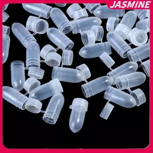 JASMINE 100 Chiếc Di Động Nắp Lật Trong Suốt Viên Bảo Quản Hộp Đựng Thuốc Hộp Đựng JASMINE