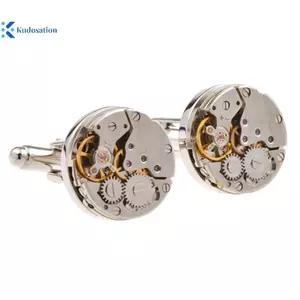 Kudosation Vintage Đồng Hồ Phong Trào Nam Khuy Sét Steampunk Tiệc Cưới Quà Tặng Vòng Tay Liên Kết Đẹp