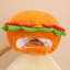 Photo Prop Hamburger Mũ Mềm Mại Và Thoải Mái Burger Trang Phục Mũ Quà Tặng Vui Nhộn Cho Đảng, Cosplay
