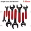 JUIC 1 Cái Cờ lê hình chữ U, Cờ lê đầu đơn mở góc 7-32mm, Cờ lê cố định đầu phẳng làm đen để sửa chữa ô tô