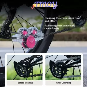TMOY Dây Xích Cleaner Vệ Sinh Xích Xe Đạp Bàn Chải Rửa Bộ Dụng Cụ Bảo Vệ Xe Đạp Dầu Xe Đạp Dây Xích Cho Xe Đạp Leo Núi Phụ Kiện Xe Đạp TMOY