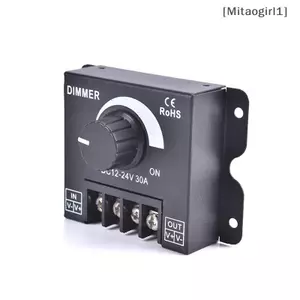 Công tắc điều chỉnh độ sáng LED DC 12V 24V 30A Bộ điều chỉnh điện áp 360W Bộ điều khiển có thể điều chỉnh cho đèn LED dải đèn mờ [Vn]