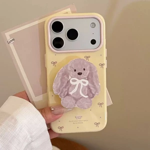 Ốp điện thoại hình gấu mèo Bowknot cho iPhone 17 Pro Max 16 15 14 13 Vỏ bảo vệ chống sốc