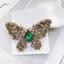 PNPIA- Exquistie Thời Trang Vintage Pha Lê Sang Trọng Bướm Thổ Cẩm Chân Cho Nữ Áo Phụ Kiện Trang Sức Quà Tặng