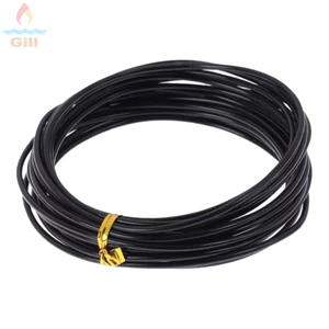 Dây huấn luyện cây cảnh GILL, Hỗ trợ cây trồng 1 / / 2 / / 3 / / 4 / / 5 / 6 / 7mm Dây cây cảnh, Đen 5 / 10M Công cụ định hình cây cảnh sân vườn bằng nhôm 5 / 10M Phụ kiện sân vườn