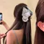 Kẹp Tóc Tua Rua BRABRAA, Giả Chuông Bạc Phụ Kiện Tóc Kẹp Tóc Phong Cách Trung Hoa, Thời Trang Công Chúa Phong Cách Retro Hairgrip Cô Dâu