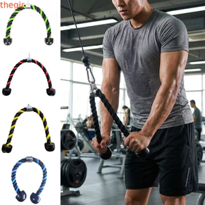THEGIRL8B Tricep Dây Kéo Xuống Cáp, Dây Kéo Tập Gym Nhiều Màu Nylon, Thiết Bị Tập Thể Dục Đầu Đôi 70 / 90cm Chống Trơn Trượt Dây Tricep Phụ Kiện Phòng Tập Gym