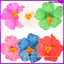 6 Chiếc Chủ Đề Dễ Thương Hoa Hibiscus Bohemian Kẹp Tóc Trẻ Em Nhiều Màu Sắc Cô Gái
