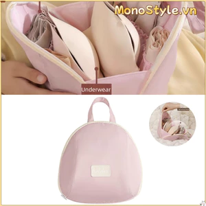 Túi sắp xếp chia ngăn MONOSTYLE, Túi đựng đồ lót chống nước đa chức năng, 180° Túi giặt di động mở rộng cho áo ngực và tất