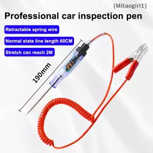 Bút kiểm tra mạch điện áp ô tô DC 5V-120V Đầu dò hiển thị kỹ thuật số Công cụ chẩn đoán tự động [Vn]