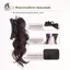 14 Inch Lông Tơ Xoăn Cao Đuôi Ngựa Tóc Tổng Hợp Thắt Nơ Tự Nhiên Vuốt Kẹp Tóc Không Dành Cho Nữ Mặc Mới