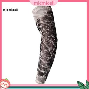 MIC _ Unisex Co Giãn Chống Tia UV Đi Xe Đạp Ngoài Trời Giả Trượt Trên Tay Hình Xăm