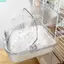 Bể Tắm Vẹt QEARY, Lồng Tắm Chim Có Thể Tháo Rời Dung Tích Lớn, Treo Tường Đa Năng Chống Bắn Nhựa Vẹt Hộp Tắm Lồng Chim