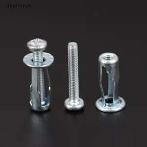 Ziyulinyuk 10 Bộ M4 / M5 / M6 Ja Nuts Vít Kim Loại Ô Tô Cánh Hoa Hạt Có Vít Cho Rỗng Tường Sắt Da VN