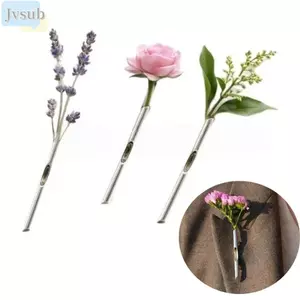 JVSUB Hoa Trâm Cài, Trâm Cài DIY Cao Cấp Thanh Lịch, Sáng Tạo Chèn Hoa Kim Loại Đơn Giản Có Thể Lắp Thổ Cẩm DIY Hoa Sắp Xếp