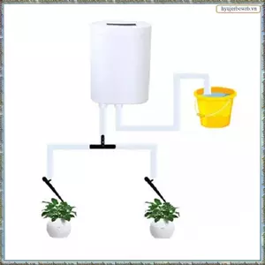 Hệ thống hẹn giờ bơm 2 đầu Bộ điều khiển máy bơm tưới nước tự động ngoài trời Cây hoa Thiết bị tưới nhỏ giọt tại nhà