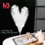 10 miếng đà điểu tự nhiên màu trắng 20-25cm đám cưới DIY
