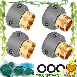 Bộ sửa chữa vòi tưới vườn 2 đầu ống nam và nữ, phù hợp với ống 3 / 4 inch và 5 / 8 inch