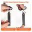 2 Cái Còng tháo nhanh mặt nạ có tay cầm bằng da cho lính cứu hỏa, Còng thép không gỉ 316 cấp biển để gian lận