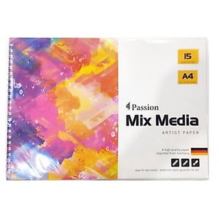 Sổ vẽ PASSION MIX MEDIA / BRISTOL / PASSION 200gsm sử dụng cho nhiều chất liệu vẽ khác nhau 🐻💕🌻