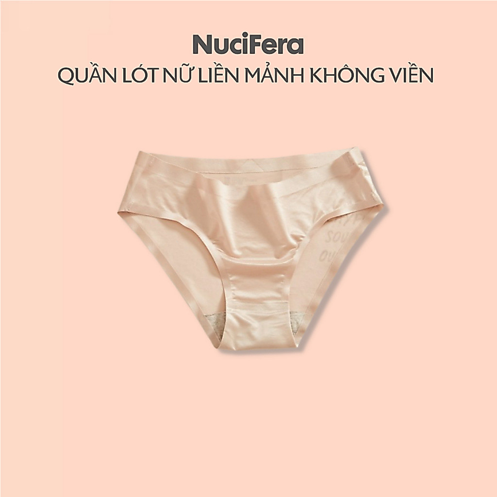 Quần lót nữ siêu mỏng không đường may NuciFera viền ép nhiệt không hằn viền