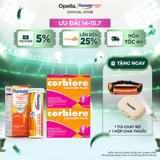 Bộ 1 Thực phẩm bảo vệ sức khỏe Pharmaton Energy Fizzi + 2 Thực phẩm bảo vệ sức khỏe Corbiere Calcium Plus Mới