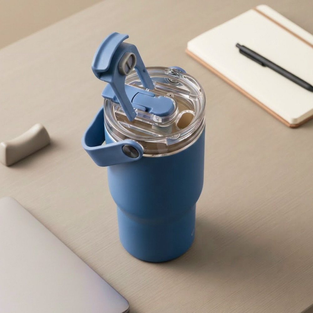 Bình giữ nhiệt LocknLock 880ml, Straw Sip Ceramic Tumbler LHC4431 - HAPOS LOF | BigBuy360 - bigbuy360.vn