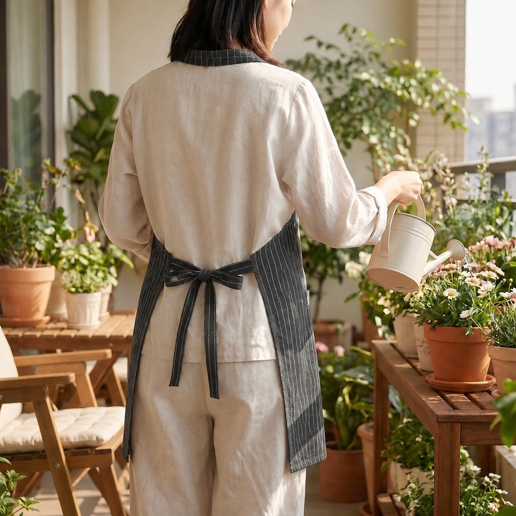 Tạp dề cotton nguyên chất, chống dầu, nhẹ và thoáng khí dành cho nam và nữ này phù hợp với các thiết lập gia đình khác nhau, cũng như nhà hàng và văn phòng. | BigBuy360 - bigbuy360.vn