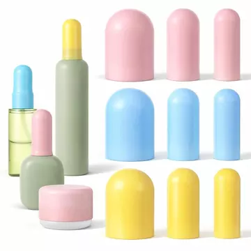 9 Gói Nắp Chai Silicon Cho Du Lịch, Nắp Chai Du Lịch Silicon Chống Rò Rỉ Kích Thước Du Hộp Đựng Tay Đi Biển Kỳ Nghỉ Essentials Chai Mũ Cho Du Lịch Đồ Vệ Sinh Ess