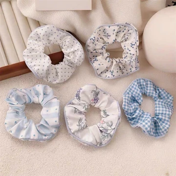 Scrunchies lụa cột tóc màu pastel trơn cao cấp Alara- Dây buộc tóc scrunchie set dễ thương sang trọng
