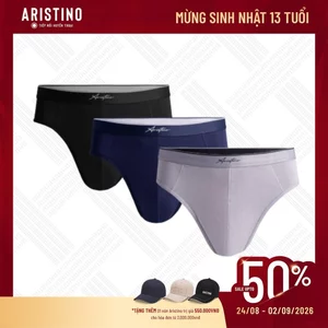 ARISTINO Quần Lót Nam Briefs ABF006EDP01 Cạp Chun Co Giãn Không Lằn Bụng Không Bai Dão Mềm Mại Thoải Mái