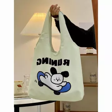 Women's Korean-Style Canvas Tote Bag – Large
