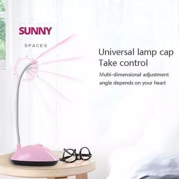 [Sunny Spaces] Đèn bàn cho phòng ngủ Đèn bàn LED chạy bằng pin AAA Đèn sách học Đèn đầu giường Đèn đọc sách Đèn văn phòng học sinh Bàn mới